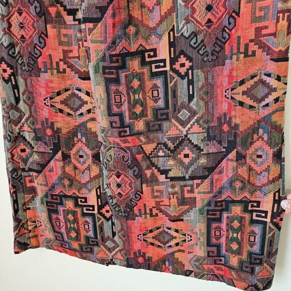 EUC VINTAGE DOUBLE KK DESIGNS SOUTHWESTERN KILIM PAIR TOP & SKIRT SIZE M - Picture 6 of 16
